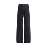 Black Cotton Slim Fit Jeans
