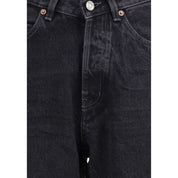 Black Cotton Slim Fit Jeans