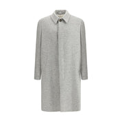 Gray Fleece Wool Coat