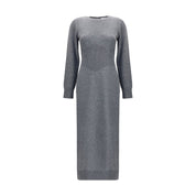 Gray Cashmere Casual Dress