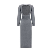 Gray Cashmere Casual Dress