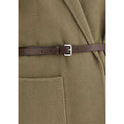 Brown Fleece Wool Coat