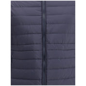 Blue Nylon Full-Length Jacket