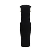 Svart viskosklänning för vardag