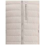 Beige Polyamidjacka i helängd