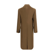 Brown Fleece Wool Coat
