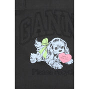 Black Cotton Shoulder Bag