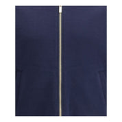 Blå bomullssweatshirt