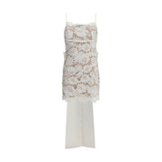 Vit casualklänning i nylon