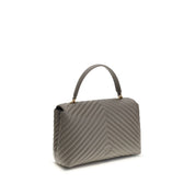 Gray Calf Leather Bos Taurus Handbag