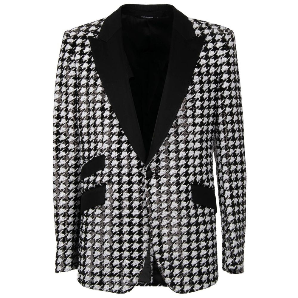 Svart polyesterblazer