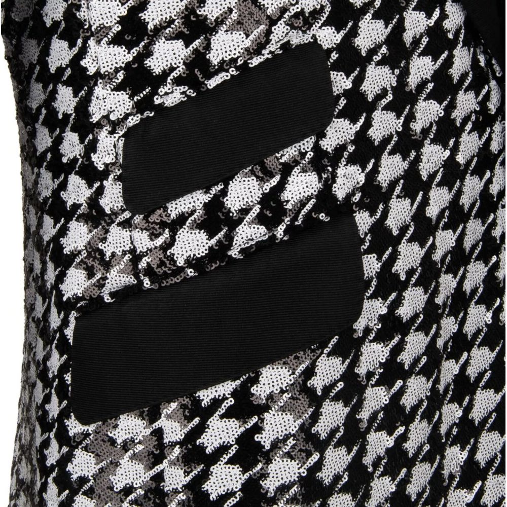 Svart polyesterblazer