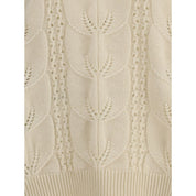 Krämfärgad Cashmere-tröja