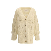 Beige Cashmere Cardigan