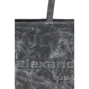 Gray Leather Shoulder Bag