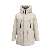 Beige Cotton Parka