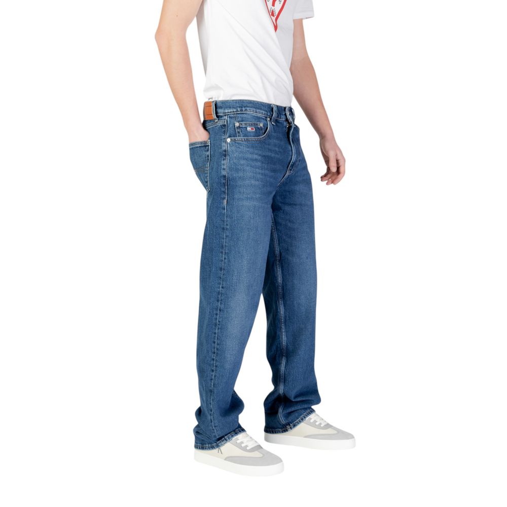 Blue Recycled Cotton Relaxed Fit Jeans