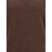 Brown Fleece Wool Sweatshirt