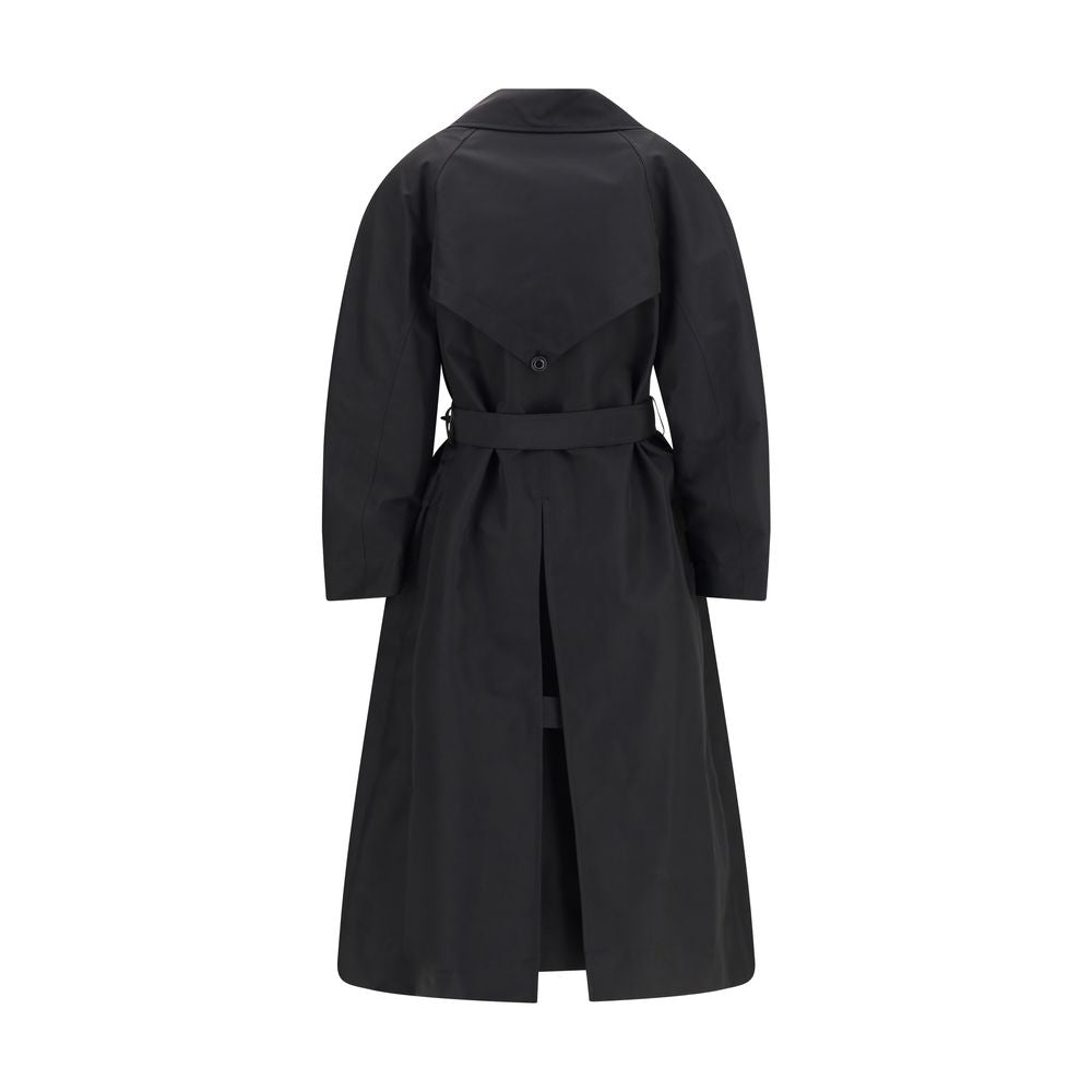Black Polyester Coat