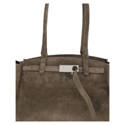 Beige Calf Leather Bos Taurus Shoulder Bag