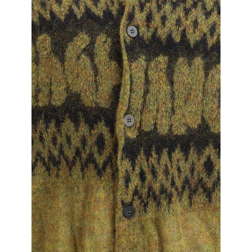 Yellow Mohair Cardigan