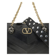 Black Calf Leather Bos Taurus Shoulder Bag
