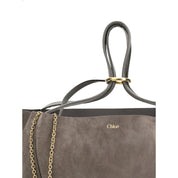 Gray Calf Leather Bos Taurus Shoulder Bag