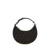 Brown Fabric Shoulder Bag
