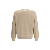 Beige Fleece Wool Sweatshirt