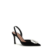 Black Calf Leather Bos Taurus High Heel Pumps