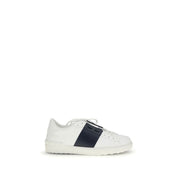 Valentino Garavani Blue Calf Leather Low Top Sneakers