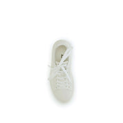 Balmain White Calf Leather Low Top Sneakers