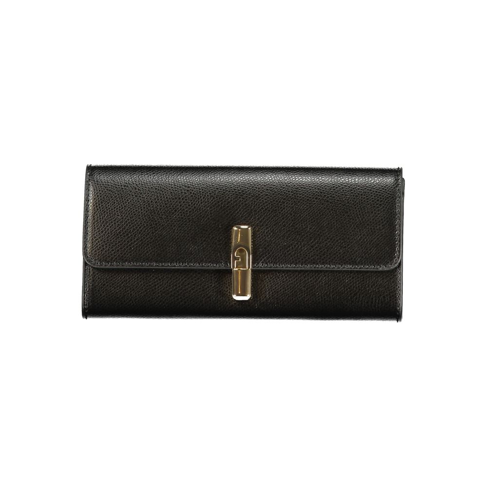 Furla Nero Leather Continental Wallet