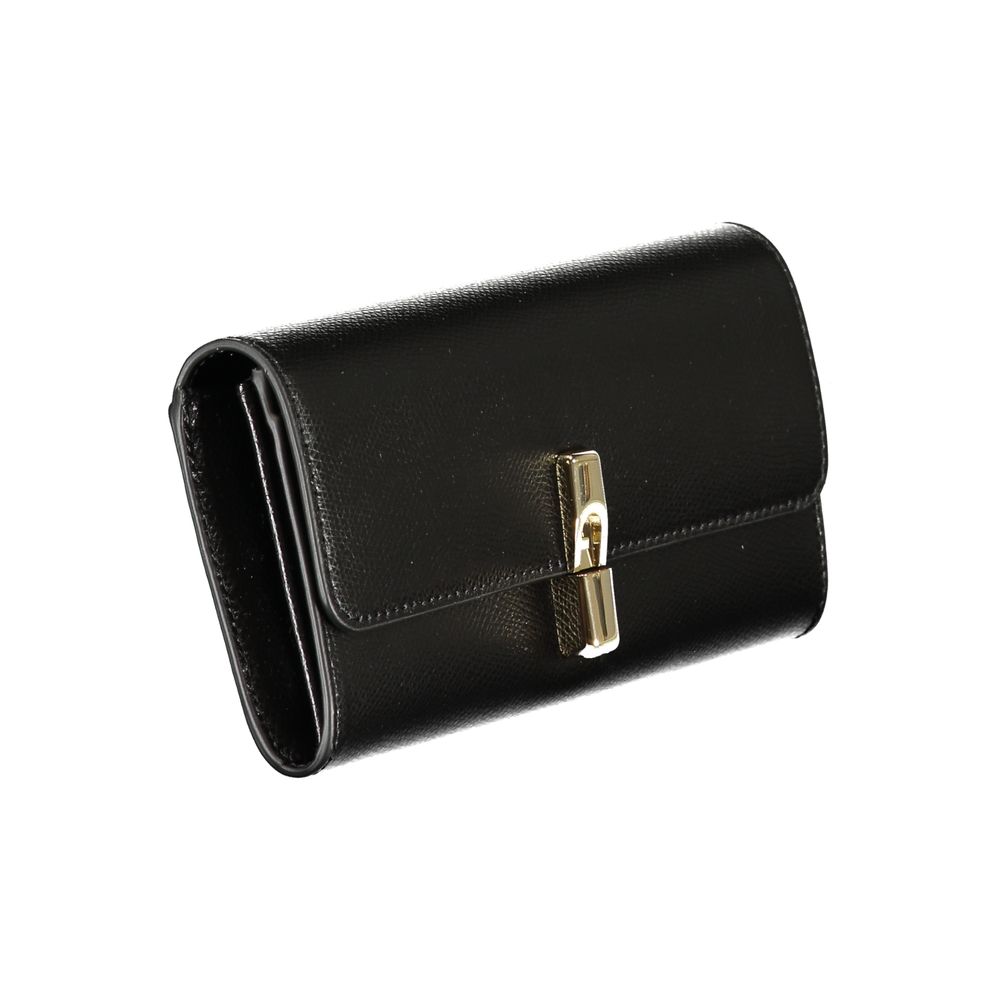 Furla Nero Leather Continental Wallet