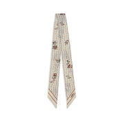 Flerfärgad Valentino Garavani Floral Stelline och Fio Bandeau sidenscarf