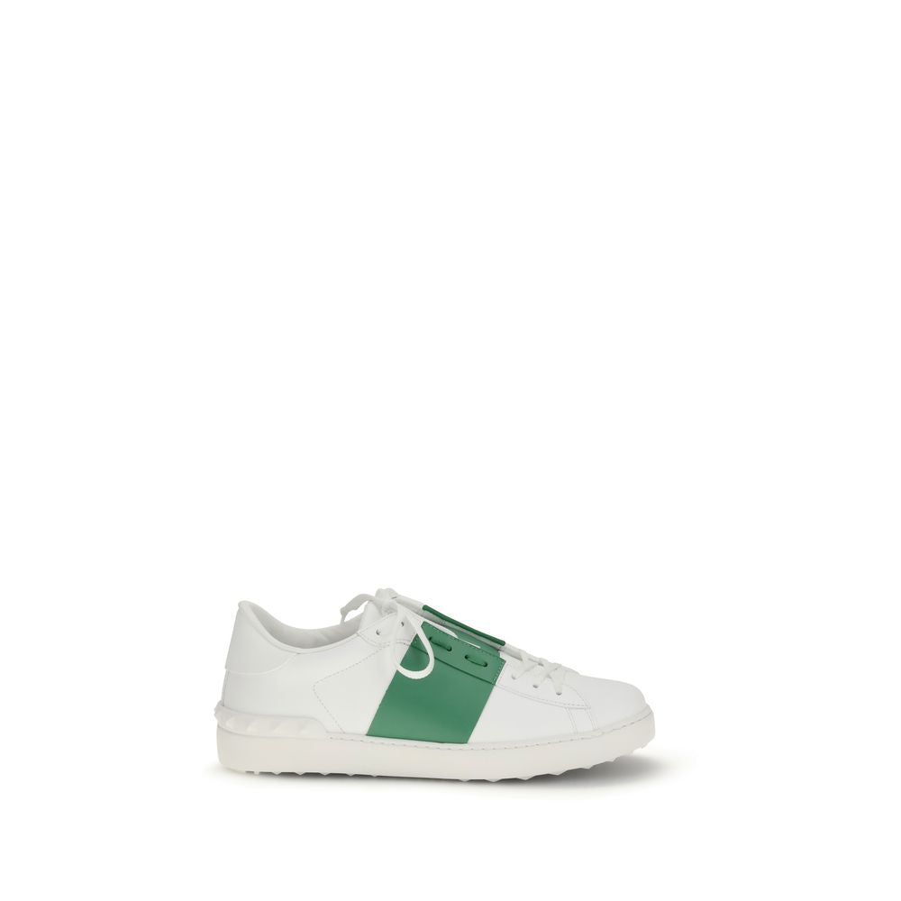 Valentino Garavani White Calf Leather Low Top Sneakers