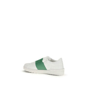 Valentino Garavani White Calf Leather Low Top Sneakers