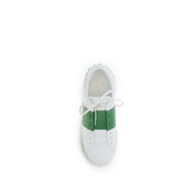 Valentino Garavani White Calf Leather Low Top Sneakers