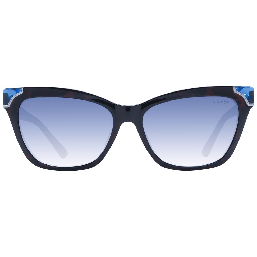 Guess Brown Plastic Cat Eye Sunglasses
