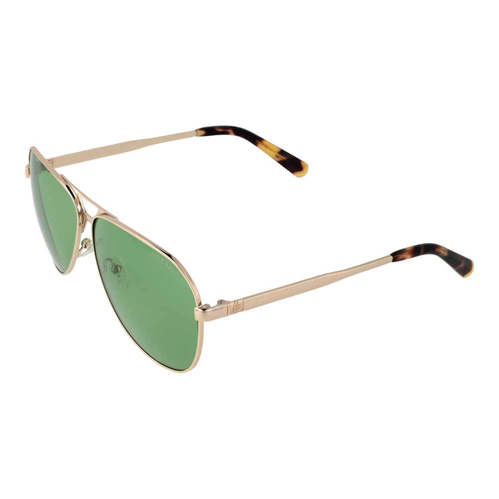 Guess Gold Metal Aviator Sunglasses