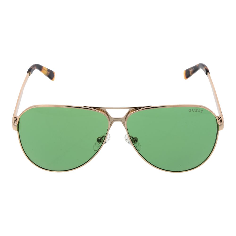Guess Gold Metal Aviator Sunglasses
