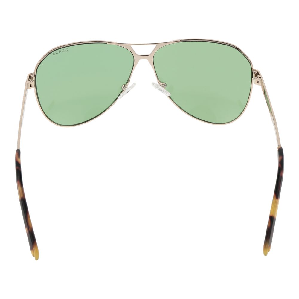 Guess Gold Metal Aviator Sunglasses