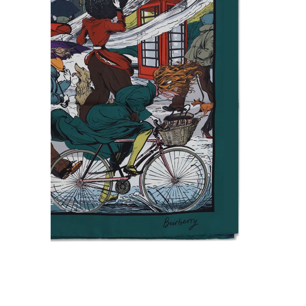 Burberry Multicolor Silk Twill Scarf – Raining Cats and Dogs