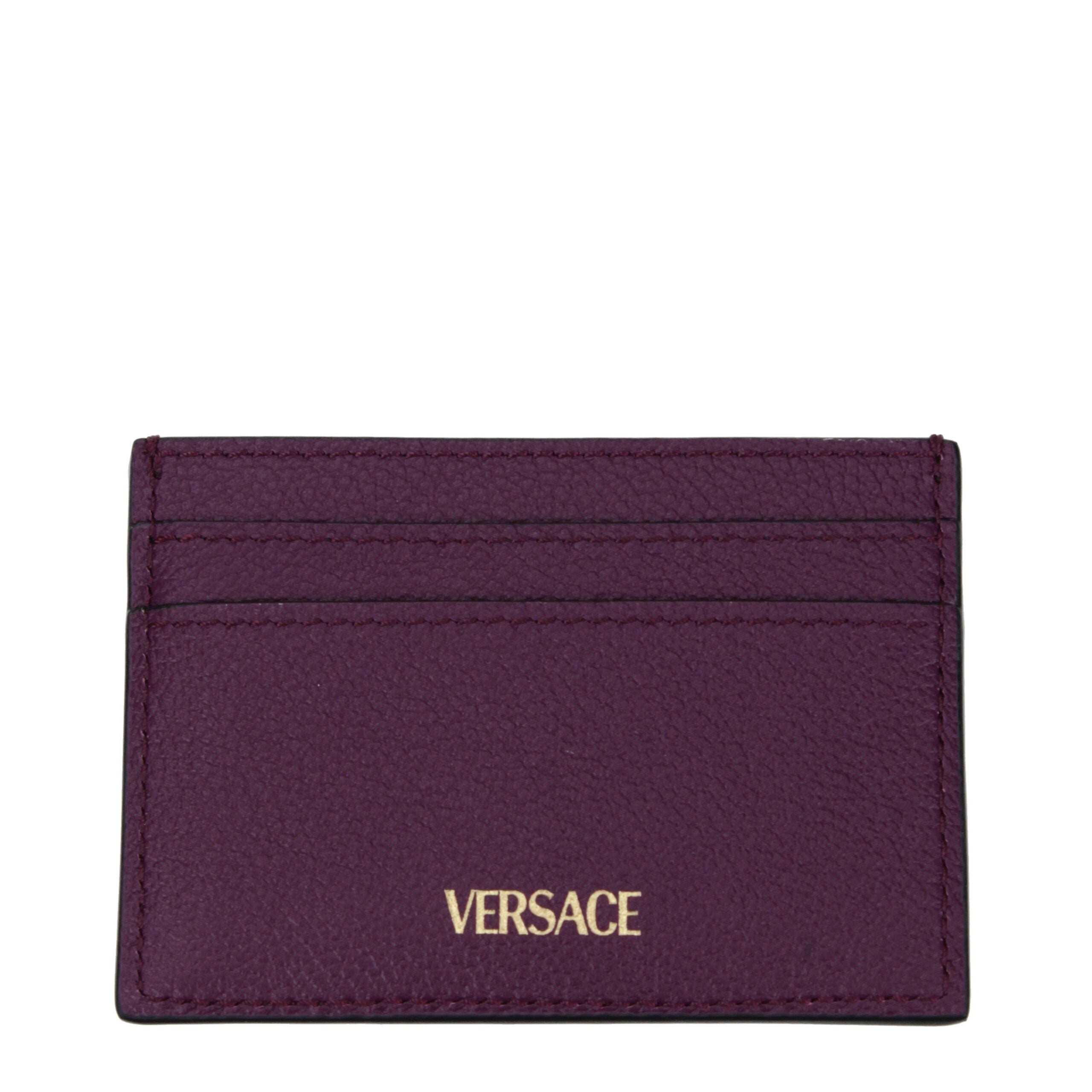 Versace Violett Läderkorthållare