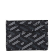 Versace svart tygkortshållare med logotyp