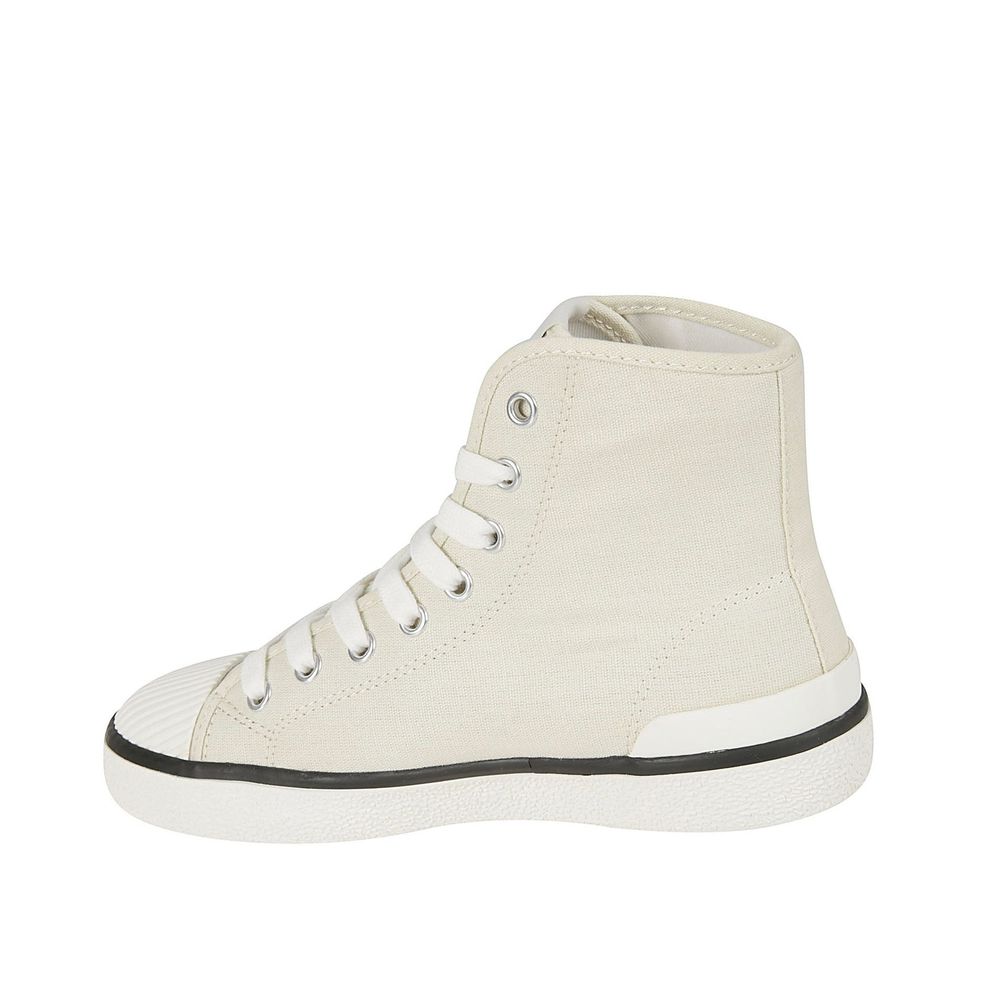 Isabel Marant Beige Canvas Höga Sneakers