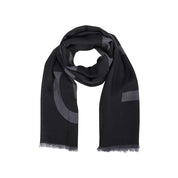 Givenchy Black Cashmere and Modal Scarf
