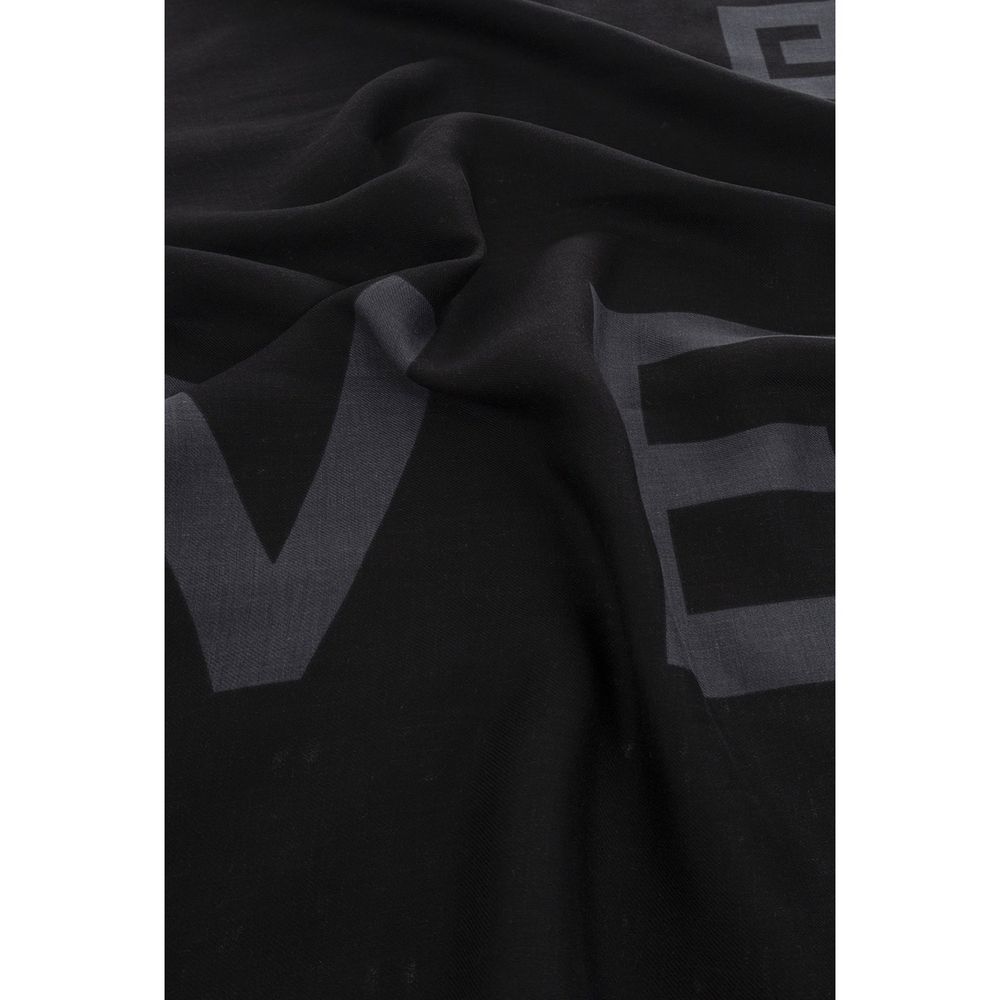 Givenchy Black Cashmere and Modal Scarf