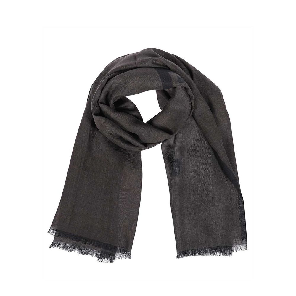 Givenchy Gray Cashmere and Modal Scarf