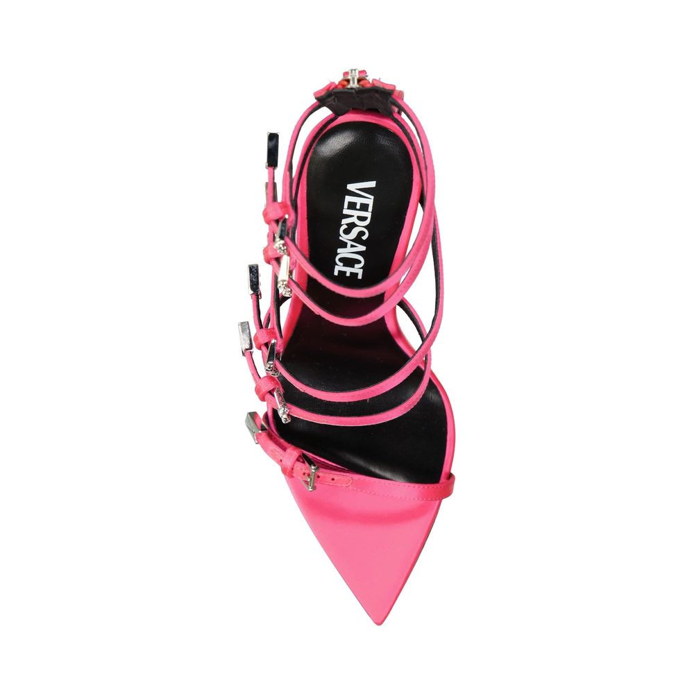 Versace Flerfärgade Silkesandaler med Stilettklack